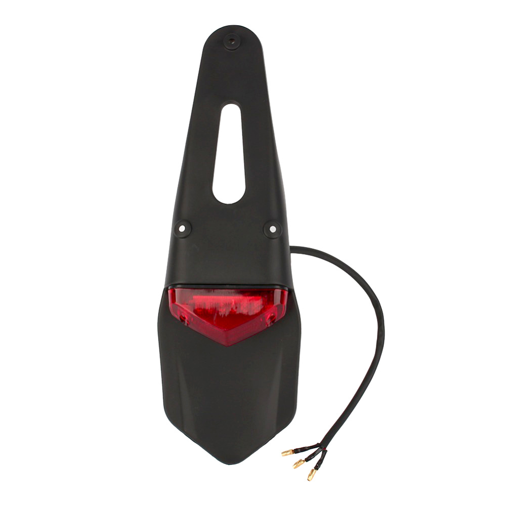Feu Stop, Feux De Frein Arrière Rouge Lumière Moto Pour Garde-boue Led Triangle Lampe De Recul