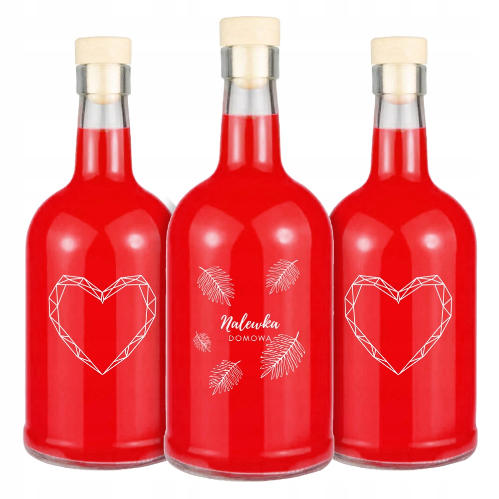 10 Tadek-flaschen À 500 Ml Mit Aufdruck Für Tinkturen, Liköre, Wein