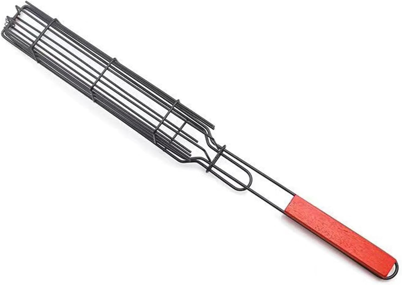 Bbq Holzgriff Wurstgrill Grill Maisgitter Clip, Outdoor Barbecue Grill, Rot, 49 5 4 Cm