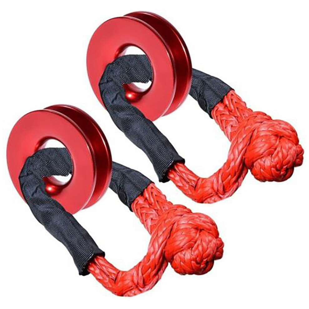 2 X 1/2 Zoll Synthetik-schäkel-windenseil + Bergungsring