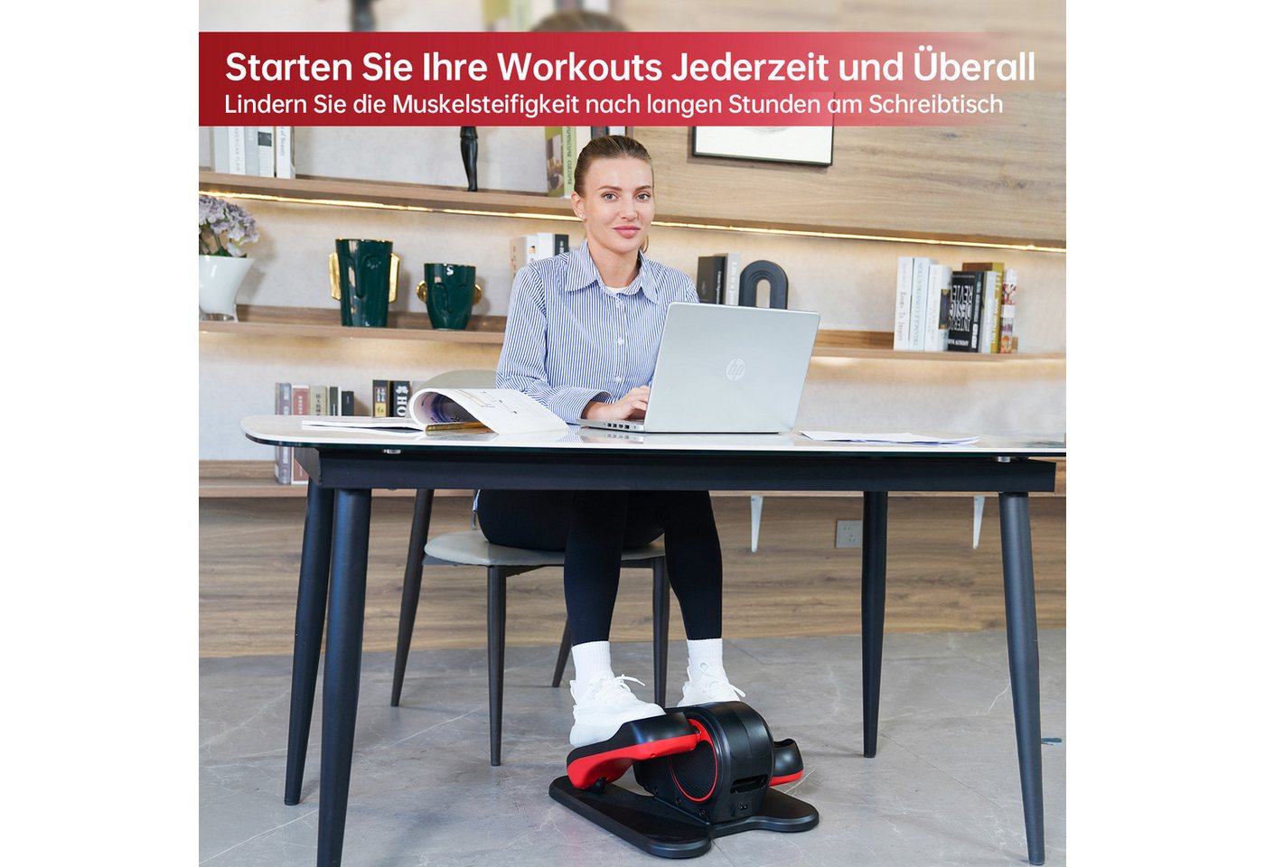 Büro-ellipsentrainer - Joroto - Yde 10mini - Kompakt - Leise ≤45 Db - 12 Programme - Fernbedienung Bild 4