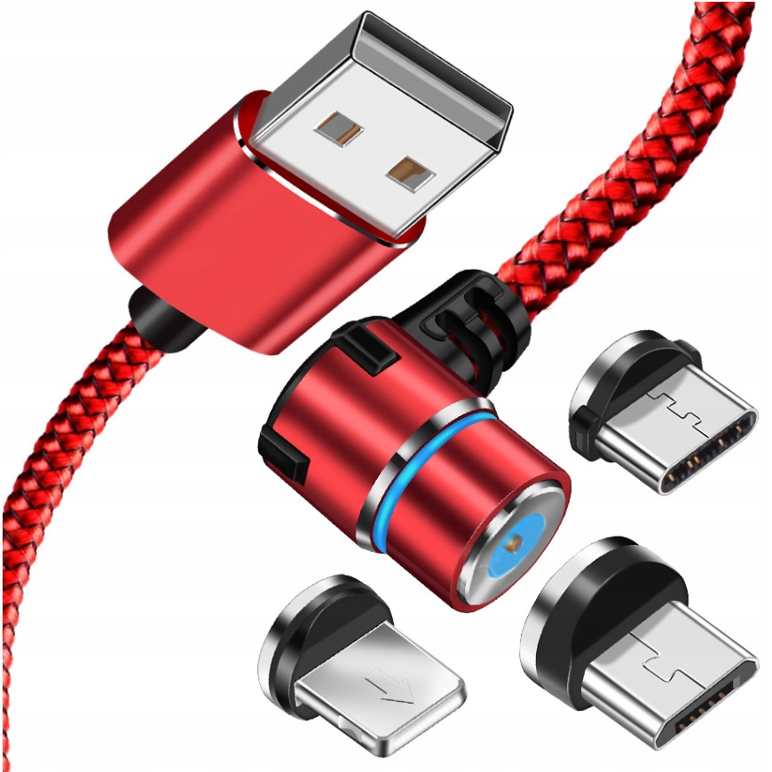 3-in-1 Magnetkabel 2 M Für Iphone Typ-c Micro-usb Koanni
