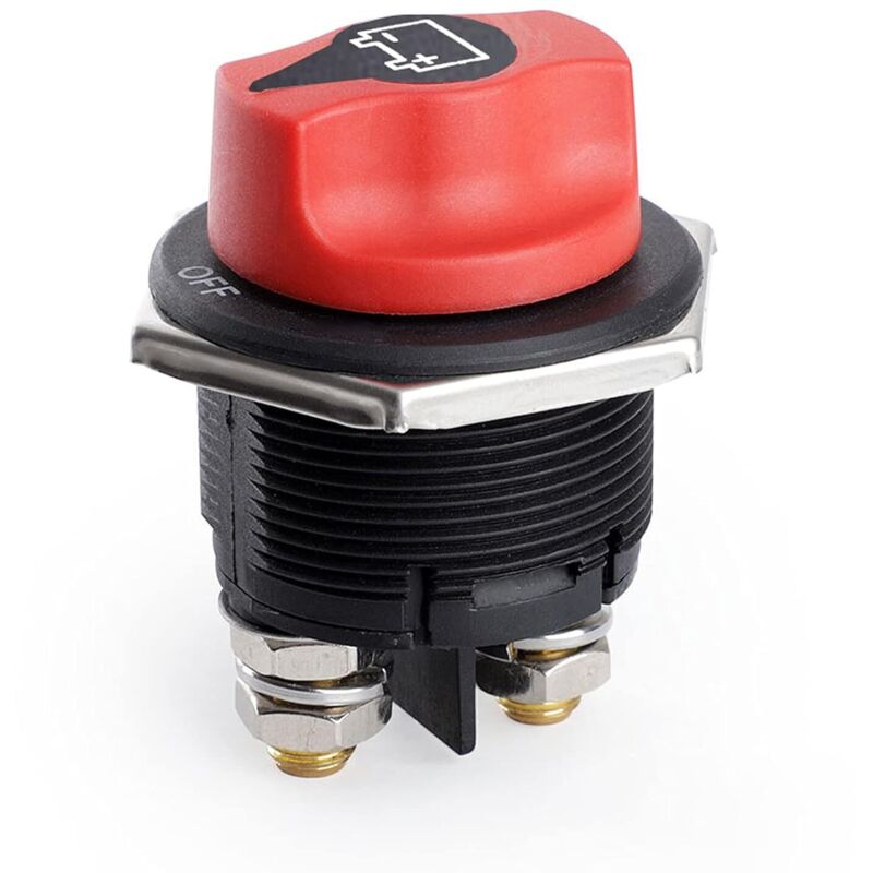 Batterieschalter, Batterietrennschalter 12v/24v 200a, Wasserdichter Hauptschalter Für Boote, Motorräder, Yachten, Autos, Busse, Wohnmobile, Utvs