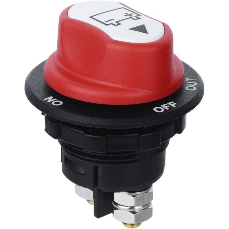 Autobatterieschalter, Max. Dc 50v 50a Cont 75a Int Mini-autobatterie-wahlschalter (50a)(100a, 50a Stecker Mit 8awg Elektrokabel)