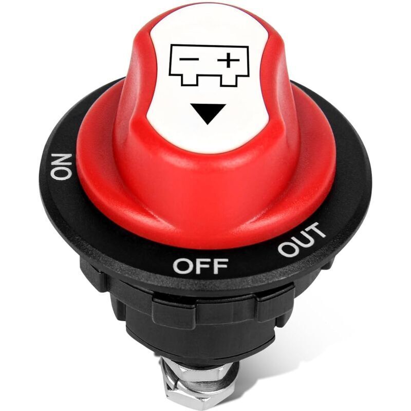12/24v 100a Batterietrennschalter, 3 Positionen (ein-aus-aus) Für Auto, Boot, Wohnmobil, Marine - Ulisem