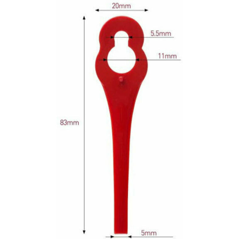 Ersatzklingen Aus Kunststoff Für Freischneider – 100er-packung, 8,3 Cm – Universal – Ulisem