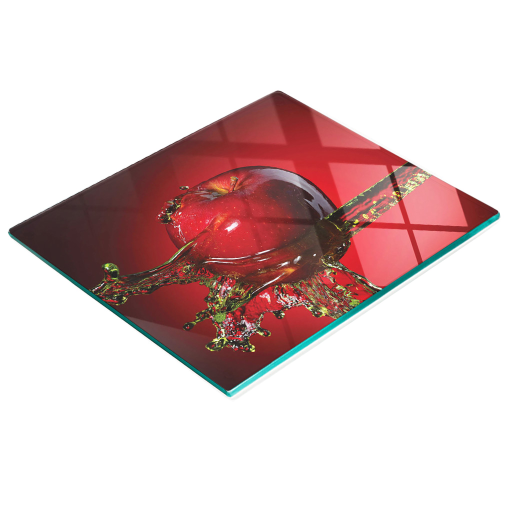 Multifunktionale Küchen-dekorationsglasplatte „roter Apfel“ 60 X 52 Cm