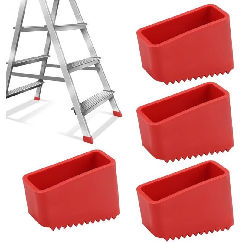 Rutschfeste Gummileiterspitzen – 4er-set, 50 × 20 Mm, Bodenschutz Und Optimaler Halt – Ulisem