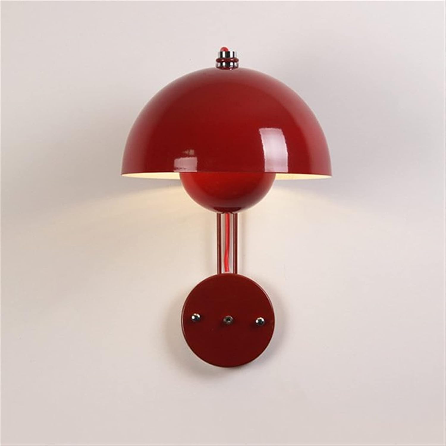 1 Stück Moderne Blumenhüllblätter-wandlampe, Kreative Led-wandlampe Mit Rotem Schalter 1 Stück, 23 X 36 Cm