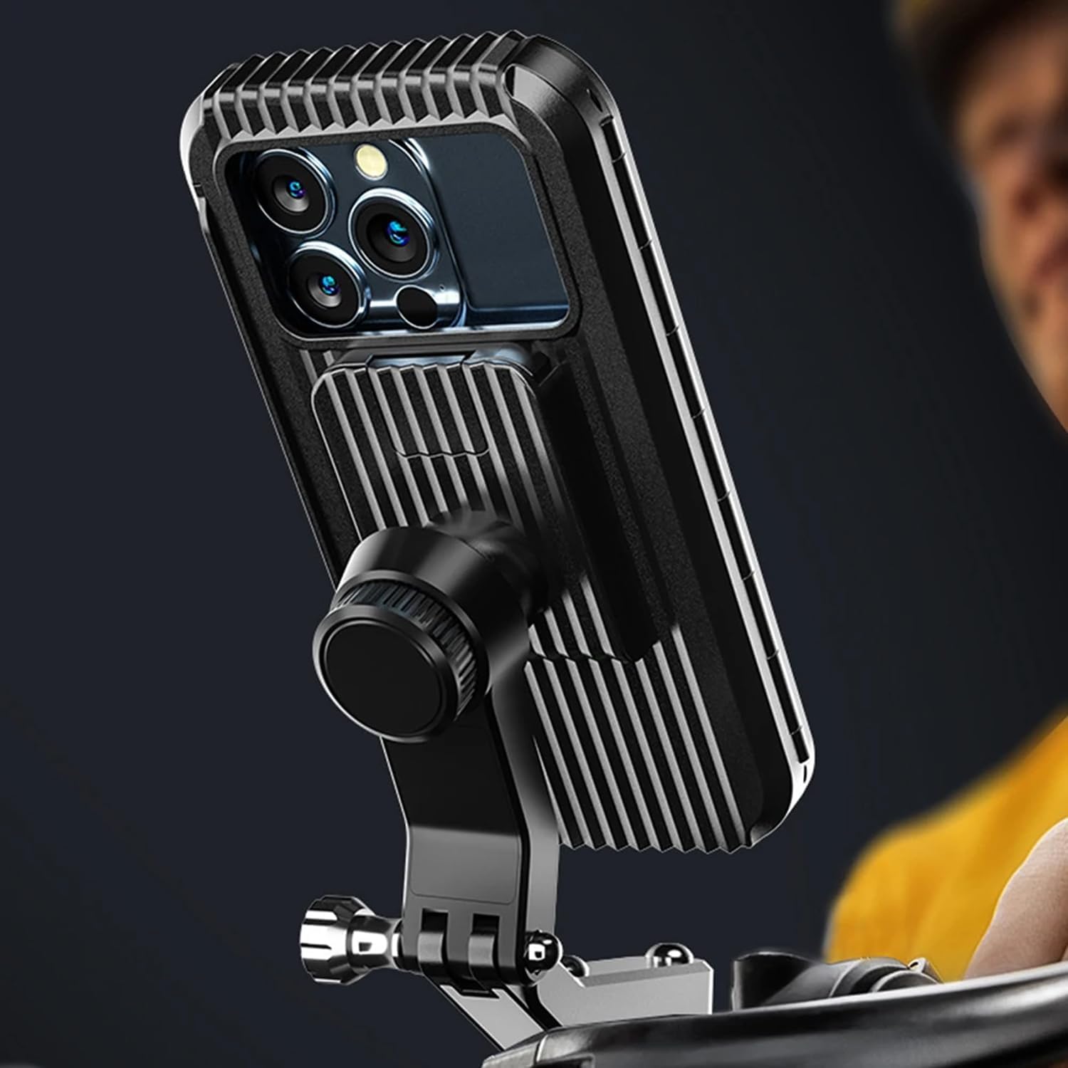 Mobiele Telefoonhouder Motorfiets Waterdichte Universele Fiets Scooter Smartphone 360 ​​° Roterende Telefoonhouder Für 5,5-7,0 Zoll Smartphone