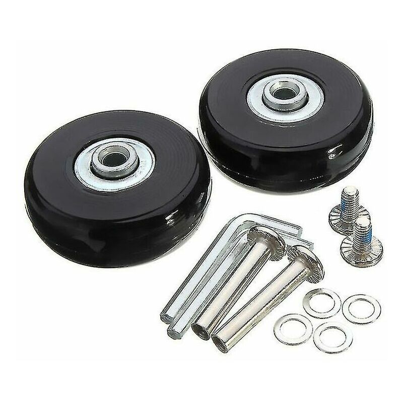 Kofferrolle, Gepäck-koffer-reparaturrolle, Schwere Last, 50 Mm, Universal-stummschaltung, Gummi-drehgelenk, Ersatz-tragerad, Ersetzt 2 Rollen Für Koffer/