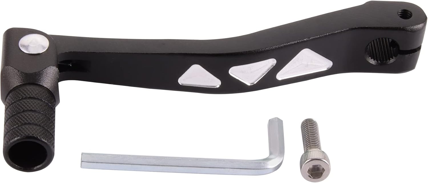 Schwarz Cnc 0,47 Zoll Universal Motorrad Aluminium Klappschalthebel Mit Ersatzwerkzeugen Für Die Meisten Dirt Pit Bikes Atv Utv Motorrad