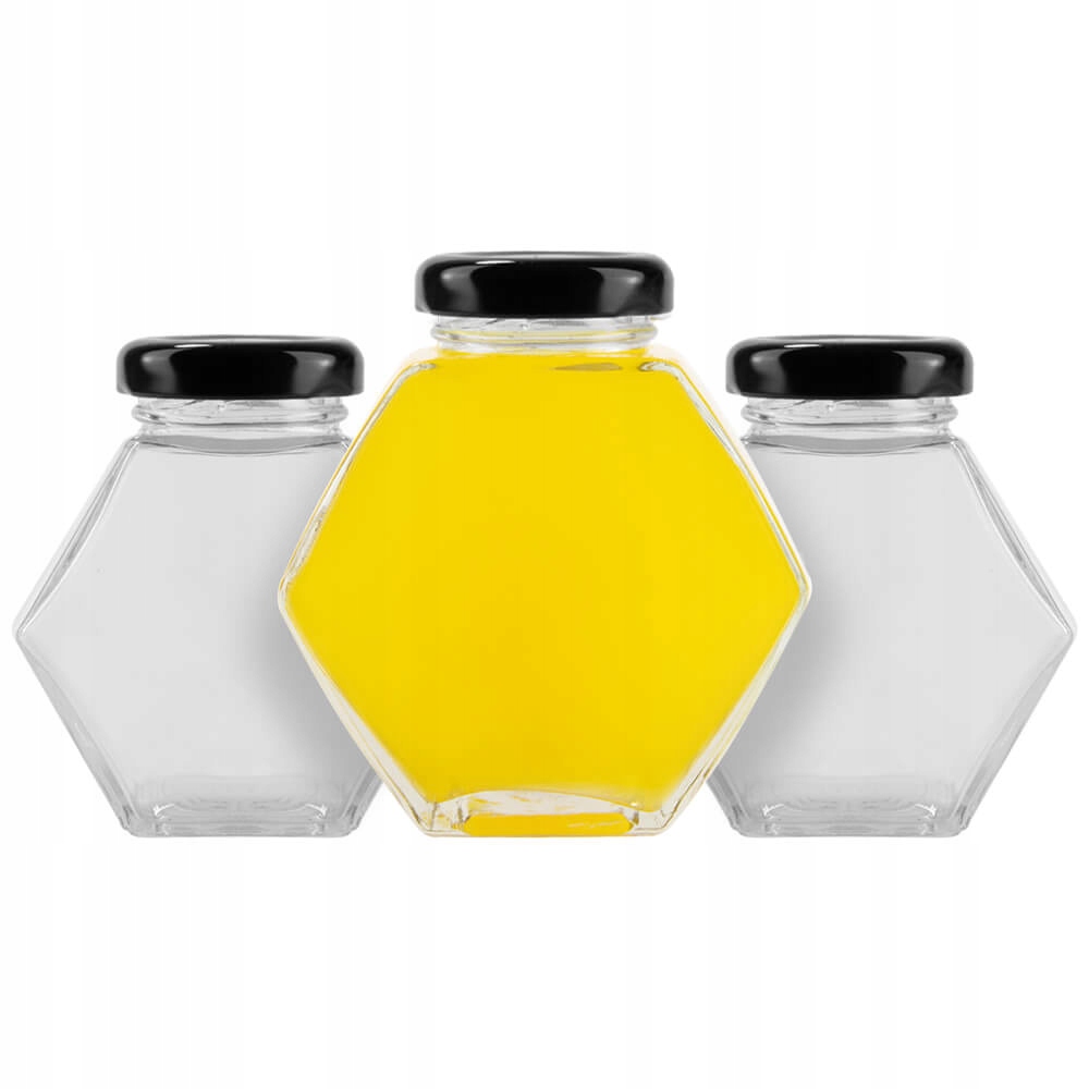 12 Sechseckige Dekogläser À 100 Ml Für Marmelade Und Gewürze