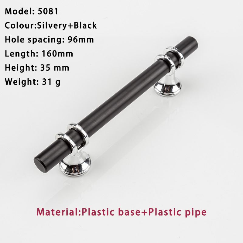 2 Stück Schwarze Küchenmöbelgriffe, Schrankgriffe, 96 Mm Achsabstand, Möbelgriffe, Griffe Aus Zinklegierung (silberbasis)
