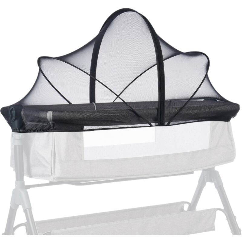 Moskitonetz Für Kinderwagen – Mit Zwei-wege-reißverschluss – 55 Cm X 100 Cm – Tragbares Moskitonetz Für Kinderbett, Kinderbettabdeckung (schwarz)