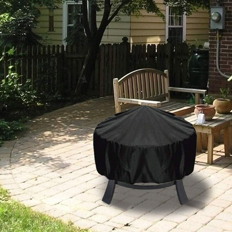 Schutzhülle Für Feuerstelle, Wasserdichte Feuerstellenabdeckung Für Garten, Terrasse Und Außenbereich, 80 X 65 Cm