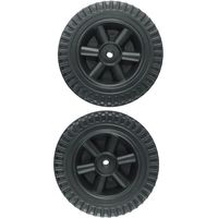 Ersatzräder Für Gasgrills – Set Mit 2 Schwarzen 150-mm-rädern, Kompatibel Mit Den Meisten Modellen