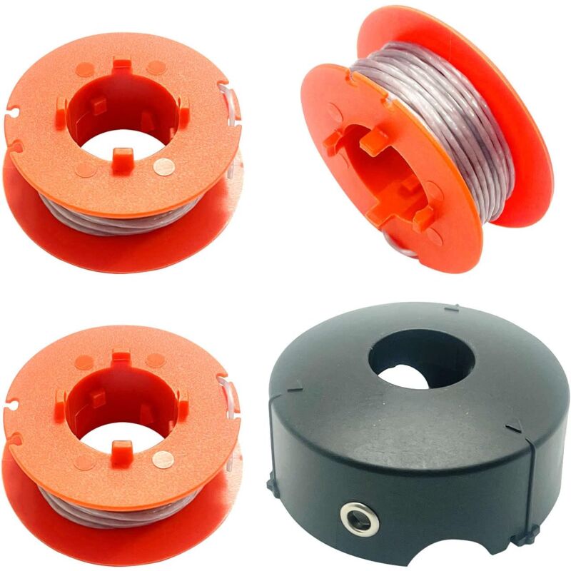 Ersatzspule F016800175 Für Bosch Art 23, 26, 30 Combitrim Und Easytrim Freischneider. Pro-tap 8 M Automatische Fadenspule Mit Abdeckung F016l71088 (3 Spulen + 1 Abdeckung)