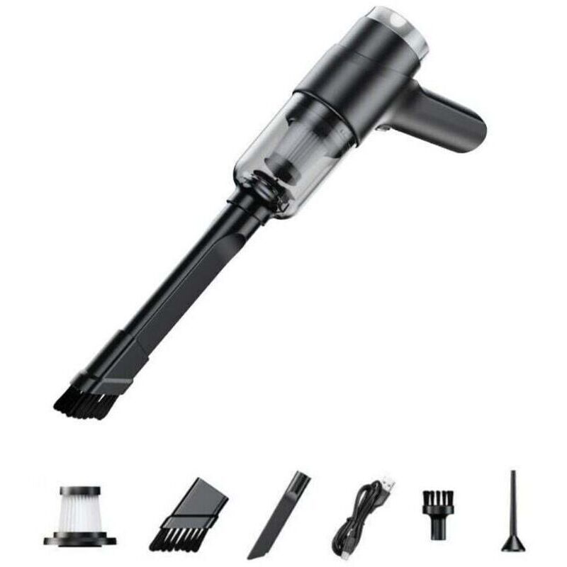 4-in-1 Akku-handstaubsauger Für Auto Und Innenräume – 6500 Pa, Usb-c, Wiederaufladbarer Akku, Waschbarer Filter, Geringes Gewicht
