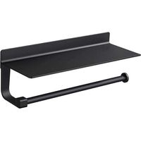 Wandmontierter Papierhandtuchspender, Papierhandtuchhalter Aus Aluminium, Xu, Schwarzer Küchenpapierhandtuchhalter