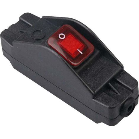 Schwarzer, Wasserdichter Schalter (ip65), 30 A, 220 V – Robuster Mechanismus Aus Pa66 – Led-anzeige – Abmessungen: 11,4 X 3,5 Cm