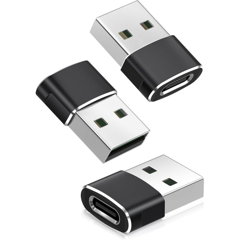 3er-pack Usb-c-buchse Auf Usb-a-stecker-adapter, Usb-c-auf-usb-a-ladegeräte Für Apple Watch 7, Iphone 11, 12, 13 Pro Max, Se 3, 14, Ipad Air 5 Und Mini 6, Ipad 8