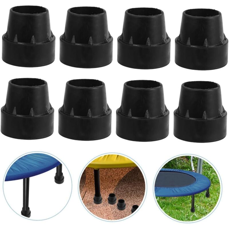 Trampolin-gummipolster – 8-teiliges Set Für Schutz Und Stabilität, Kompatibel Mit Allen Trampolinmodellen