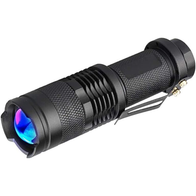 365-nm-uv-taschenlampe, Tragbare Led, Einstellbarer Zoom, Silberdetektion, Dokumentenprüfung, Skorpionjagd, Felskunst – Ulisem