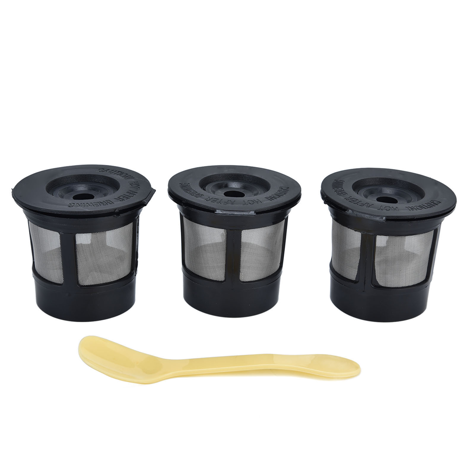 Wiederverwendbarer Kaffeefilter Mit Löffel, Kapselkompatibel Mit Kaffeemaschinen, Hergestellt Aus Lebensmittelechtem Kunststoff Und Edelstahl