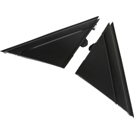 Xvx 1sh17kx7aa Spiegelabdeckung, Ersatz-spiegelplatte Links Und Rechts, Dreieckig, Für Fiat 500 2012–2017 (schwarz Glänzend) – Crezuo