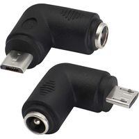 (2er-pack Micro) 90-grad-dc-stecker (5,5 X 2,1 Mm) Auf Micro-usb-5-v-dc-ladeanschluss Für Mobiltelefone, Tablets, Mp3-player Und Andere Micro-usb-geräte
