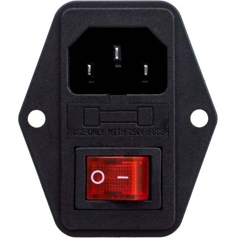 Netzstecker (männlich) Mit Schalter, 3-poliges Eingangsmodul, 10 A, 250 V, C14, Iec 320