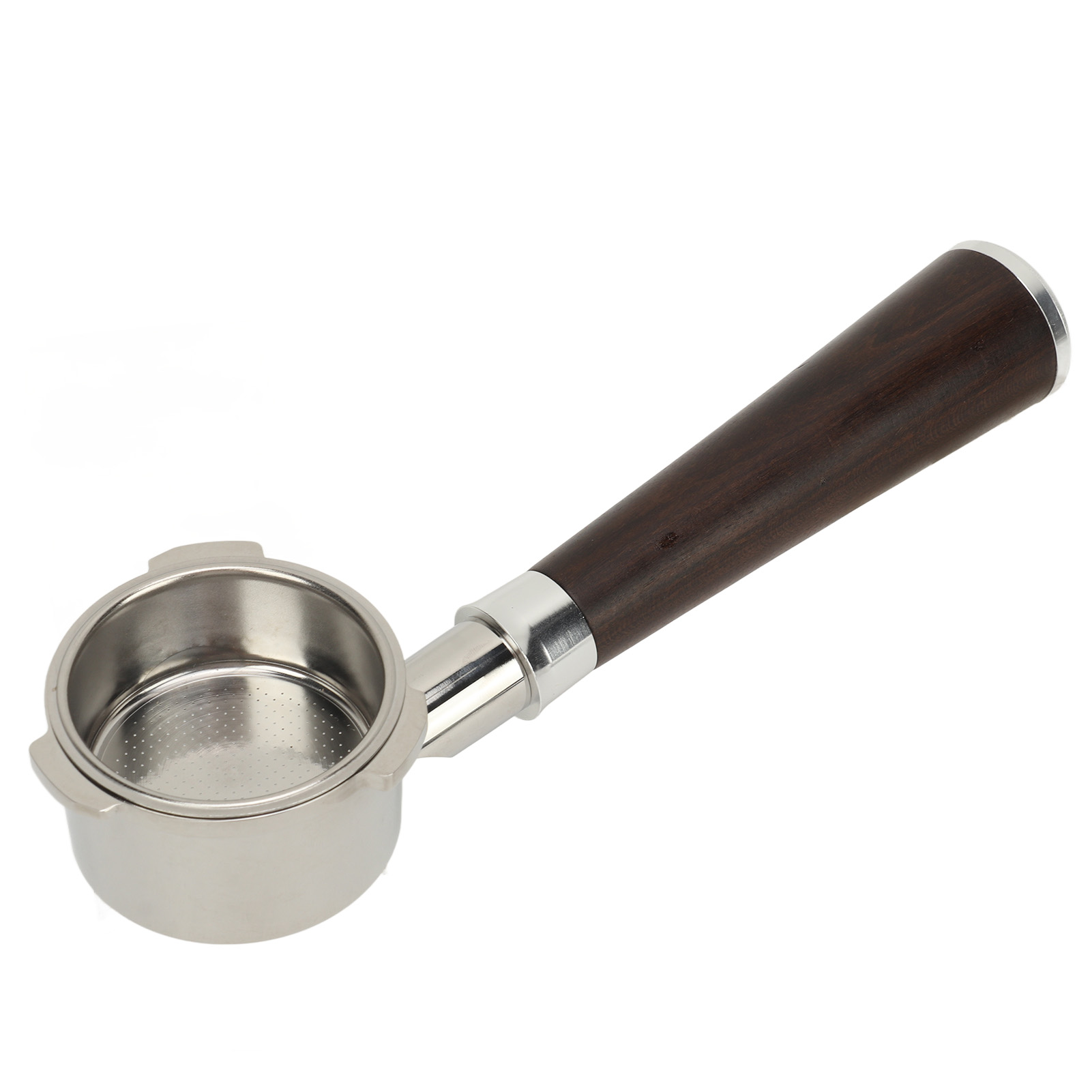 Bodenloser 51-mm-filterhalter Mit Sieb – Kaffeezubehör Aus Schwarzem Rosenholz, Donlim