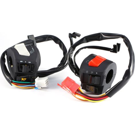 2x Universal 7/8" Motorrad-lenkerhupen-blinker-steuerschalter - Crezuo