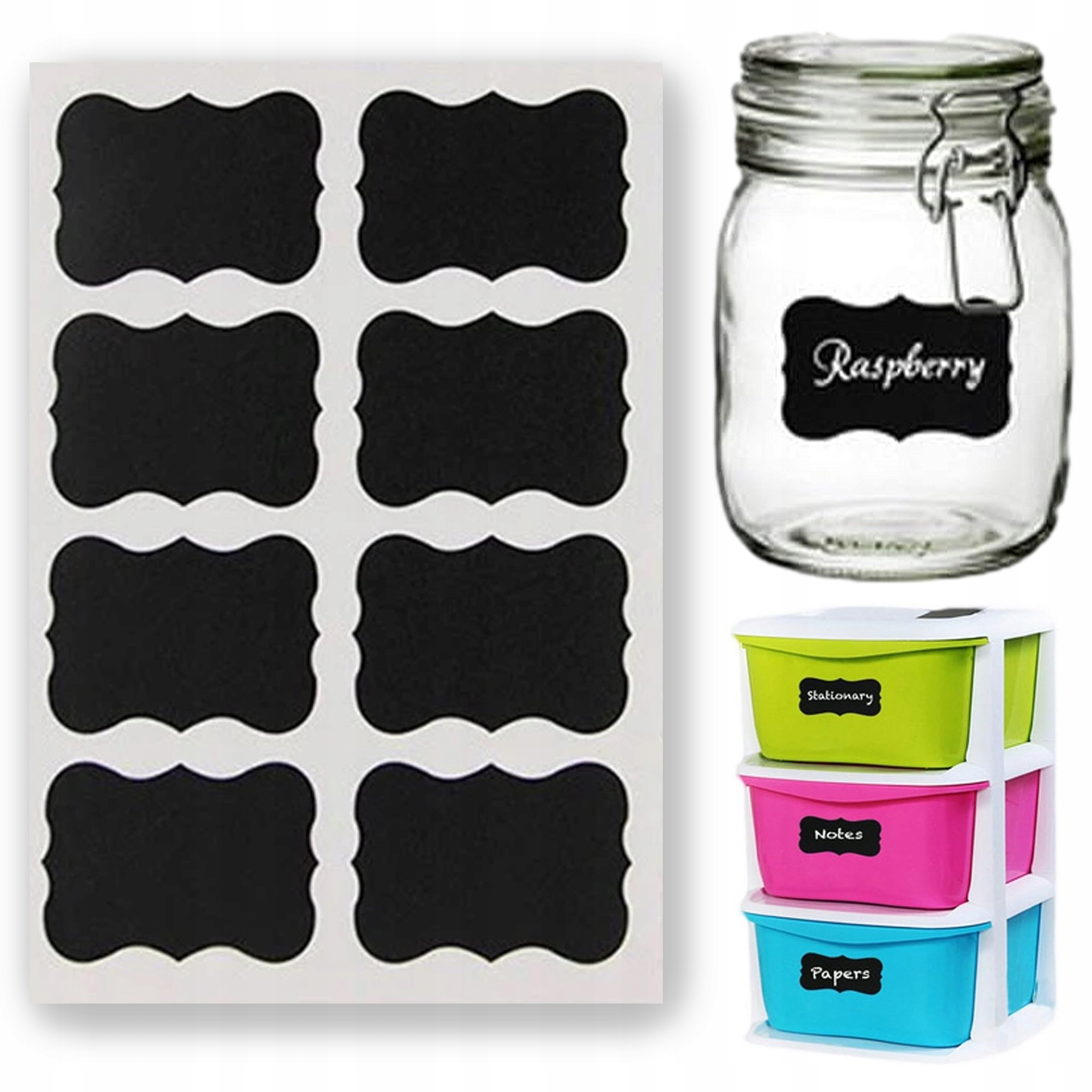 24 Etiketten Für Einmachgläser – Gewürz- Und Konfitürenetiketten, 5 X 3,5 Cm