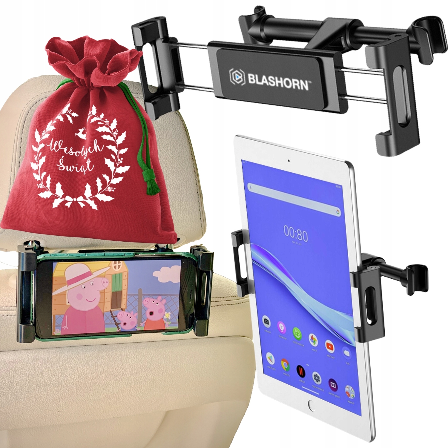 Autohalterung Und Tablet-handy 4,7-13 Zoll, Massiv, Drehbar, Weihnachtsgeschenk