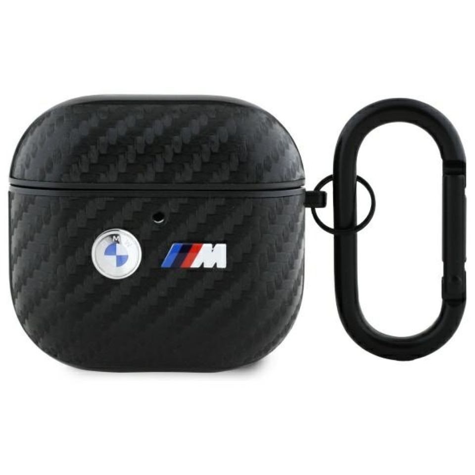 Bmw Bma4wmpuca2 Airpods 4 Hülle Schwarz/schwarz Carbon Doppelmetall Logo Bild 2