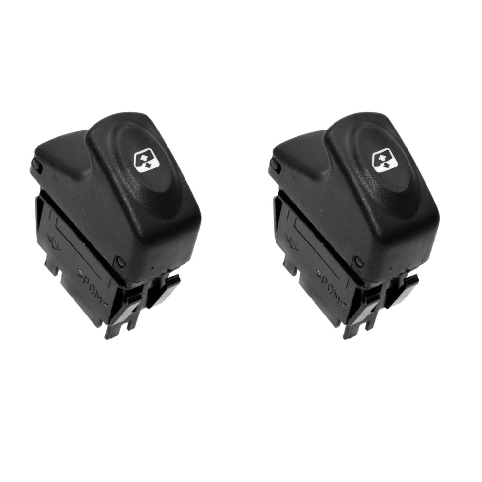 2x 6-poliger Elektrischer Fensterheberschalter 7700429998 Für Kangoo 1997-2003 Megane 1995-2002
