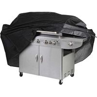 Grillabdeckung, Grillschutzplane, Feuchtigkeitsabweisende Grillabdeckung Mit Aufbewahrungstasche, Schwarz (145 X 61 X 117 Cm)