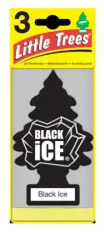 Black Ice Little Trees 3er-pack Autoduft-weihnachtsbaum
