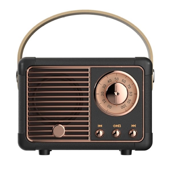 Bestseller Unter Den Retro-bluetooth-lautsprechern, Klassisches Design, Eingebautes Retro-fm-radio, Hohe Lautstärke, Unterstützt Drahtlose Bluetooth 5.0-verbindung, Schwarz.
