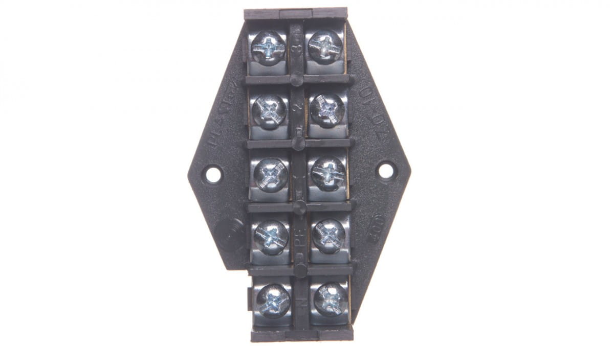 Zpt-abzweigplatte /10mm2/ 5-spurig Schwarz Zpt 5-10.0 83006007