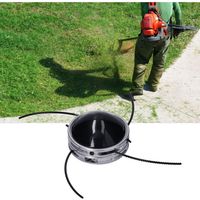 40-cm³-universal-trimmerkopf Aus Aluminium Mit 4 Drähten, Trimmerkopf Mit Geradem Schaft Und 4 Drähten