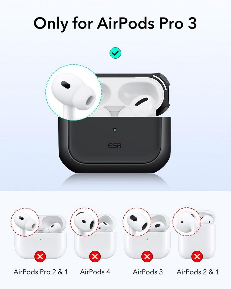 Esr Orbit Halolock Magsafe Apple Airpods Pro 3 Schwarz