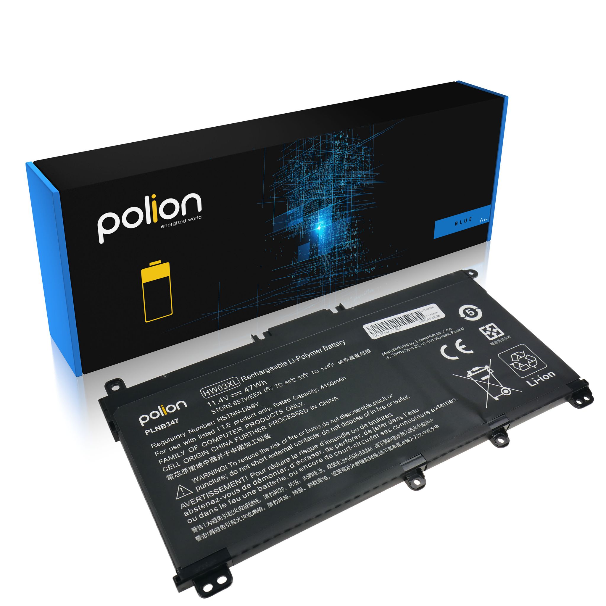Hp Laptop-akku Hw03 Hw03xl Pavilion 15-eg 15-eh 17-cn 4150mah