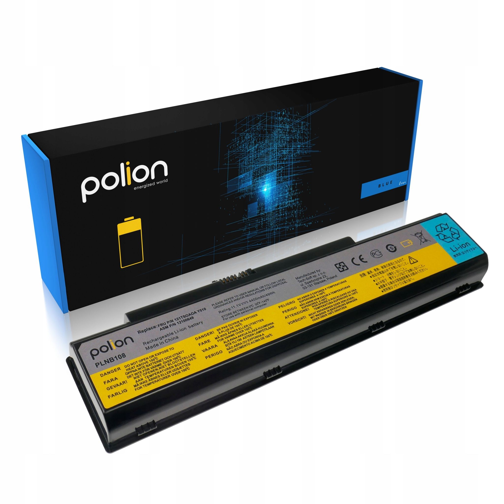 Batterie Für Laptops Lenovo Ideapad V550 Y5110 Y530 Y710 Y730 Y500 4400 Mah