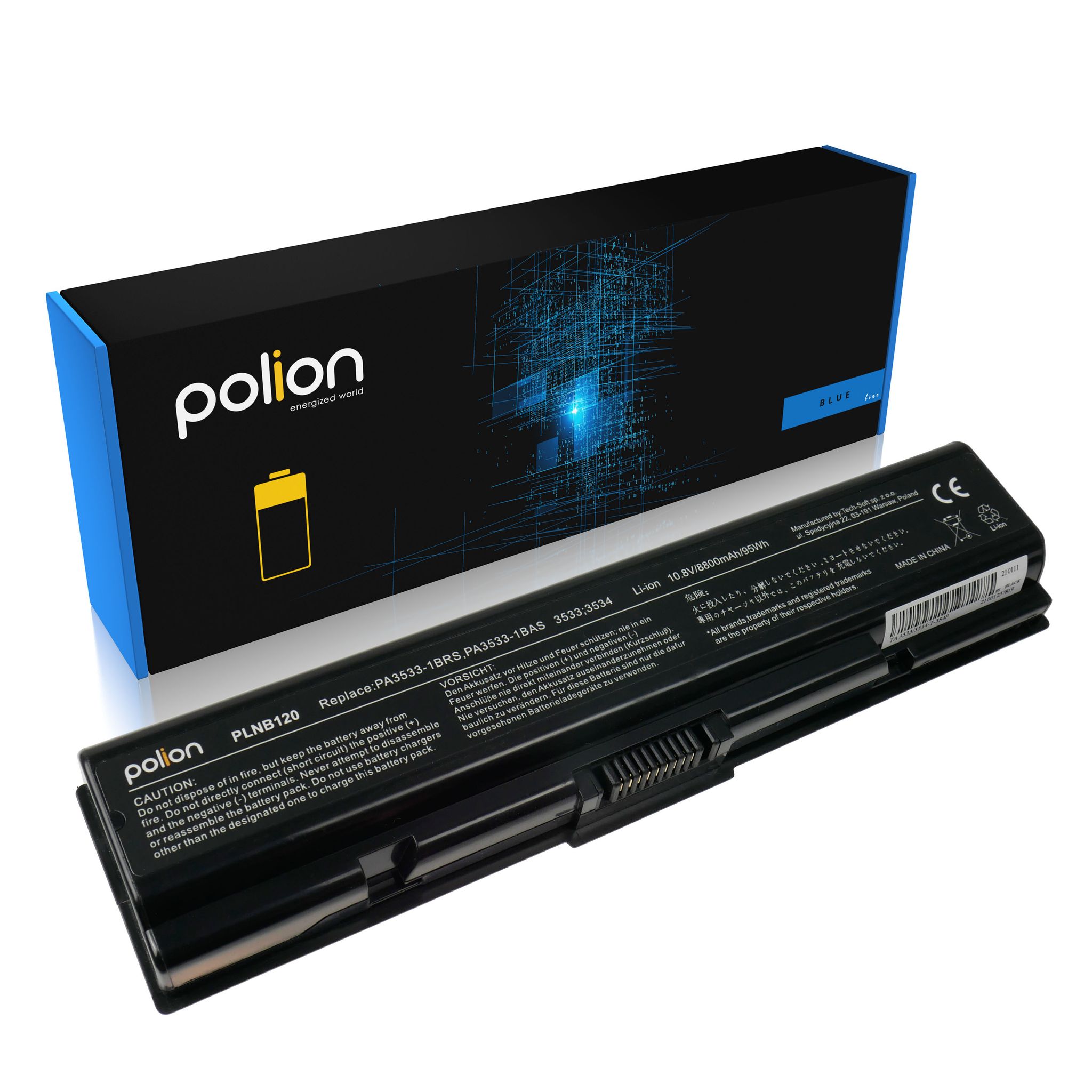 Toshiba Pa3534u-1brs Satellite A200 A350 A500 8800mah Laptop-akku