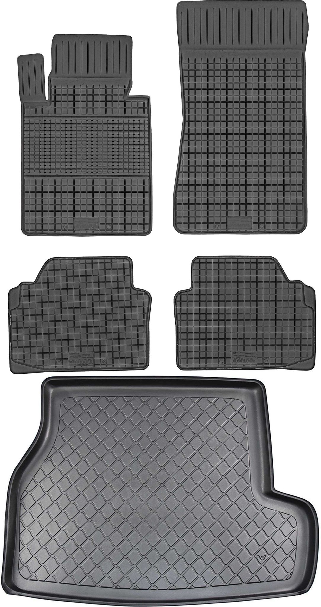 Bmw 3er E46 Touring (1998–02.2005) – Set: Gummifußmatten + Kofferraummatte