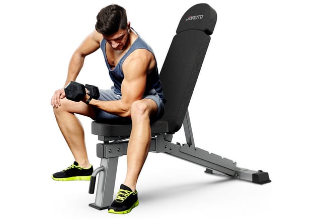 Hantelbank - Joroto - Md80 - Verstellbar 4 In 1 - Neigbar Faltbar - Tragfähigkeit 450 Kg