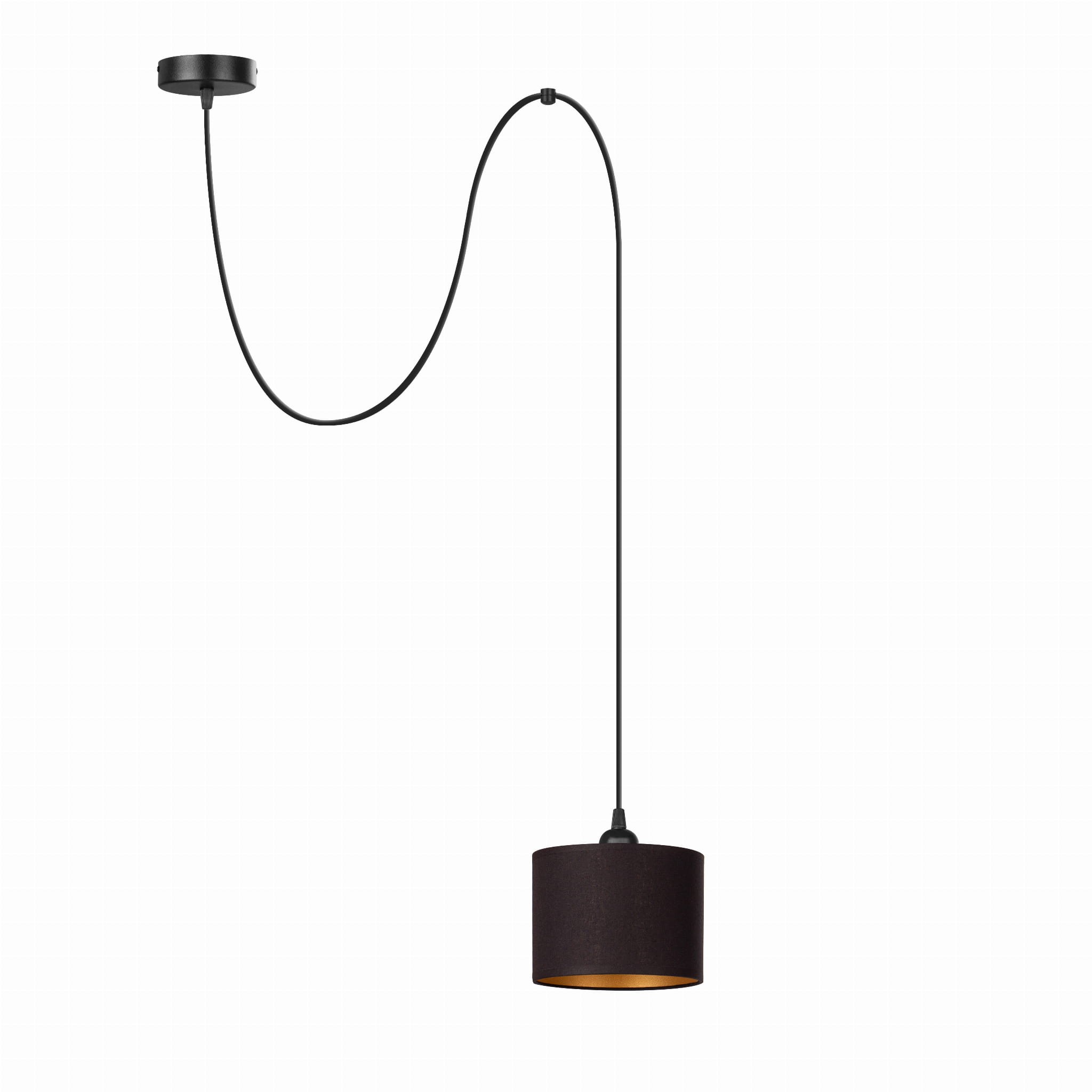 Tornado Pam1 Lampe Schwarz-gold